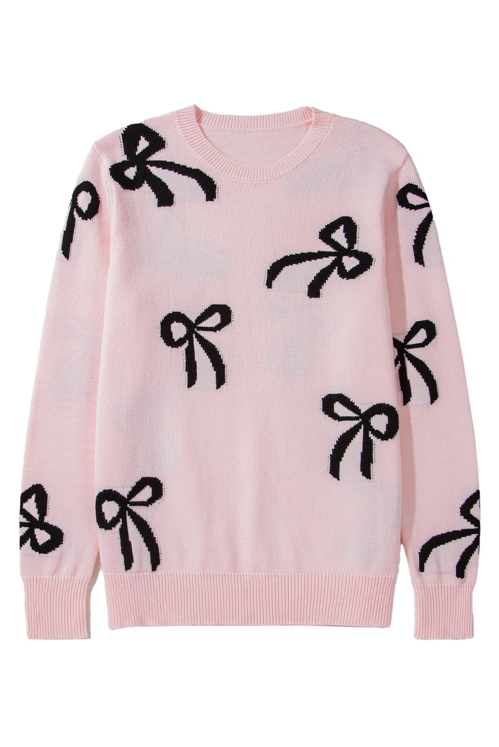 Pull ample en tricot à motif nœud