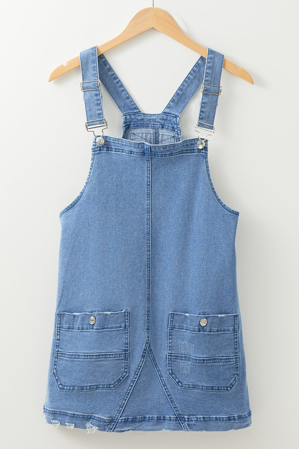 Robe salopette en jean avec poches et bretelles réglables
