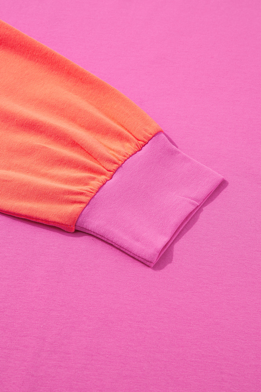 Haut ample a manches longues et patchwork color block