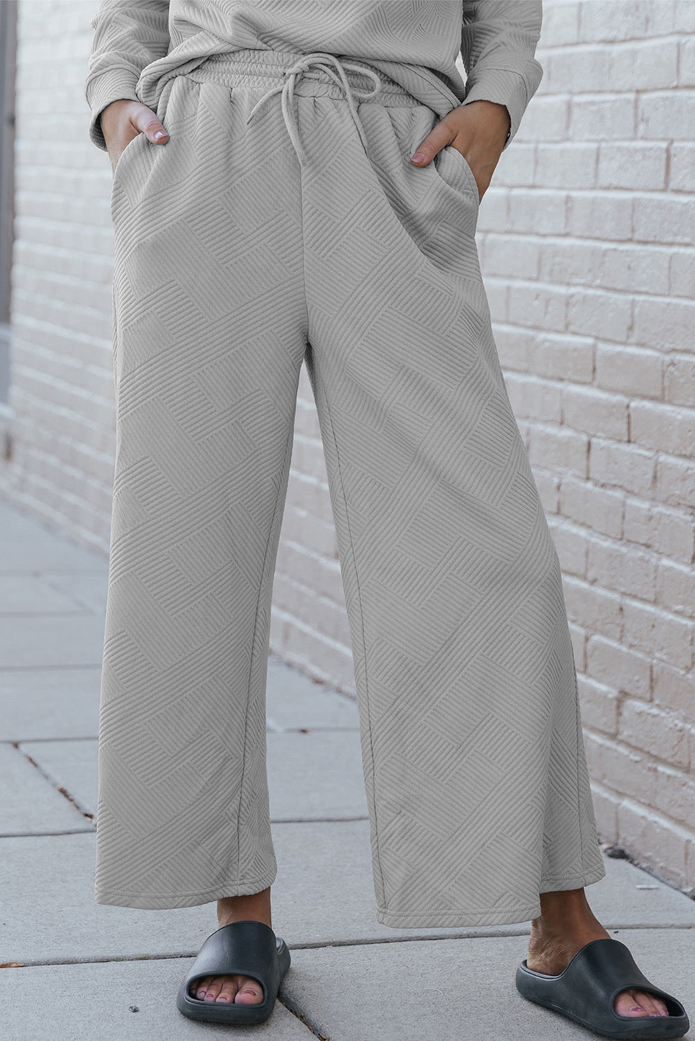 Tenue 2 pièces ample texturée ultra ample