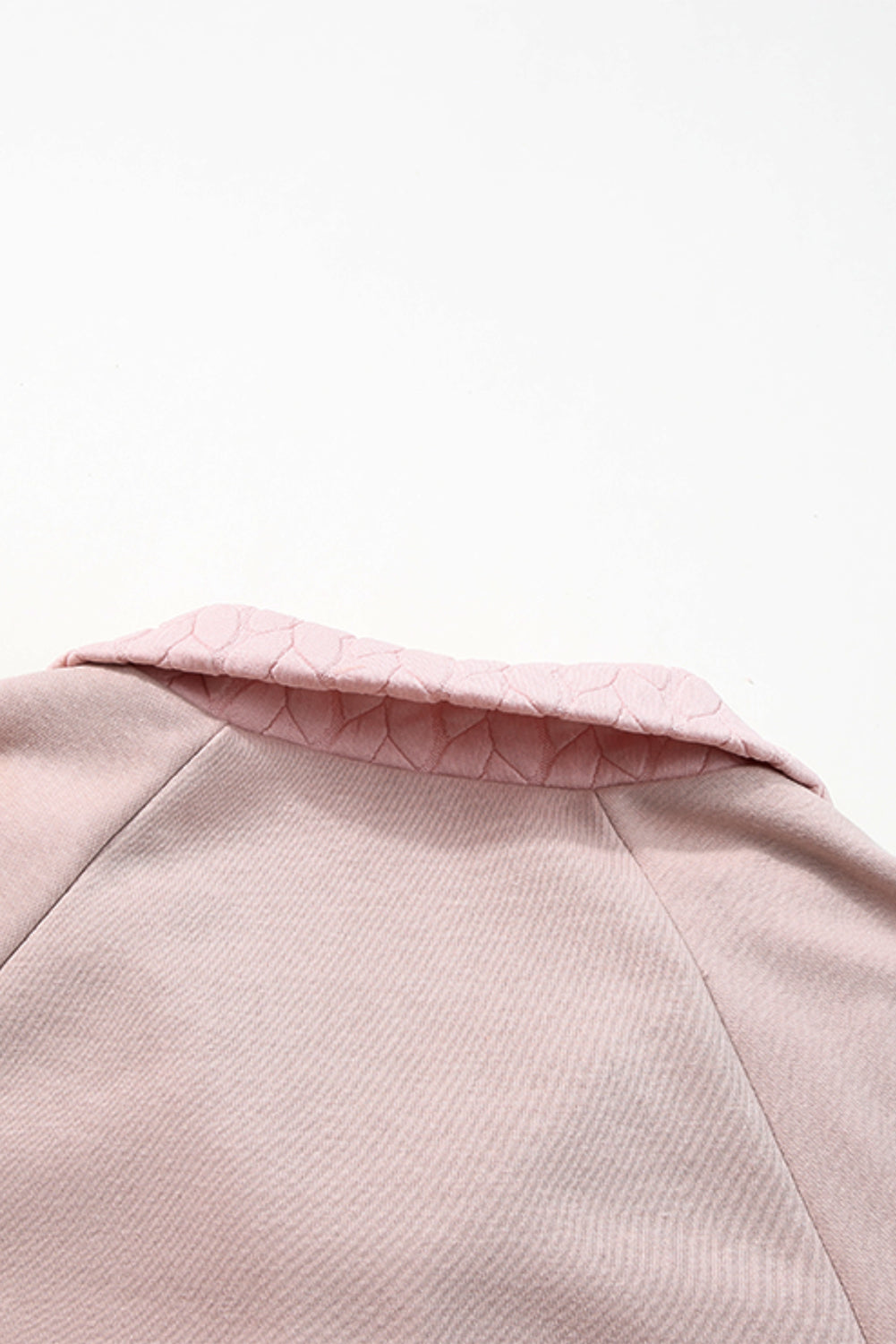 Sweat-shirt texturé à manches raglan et zip quart de longueur
