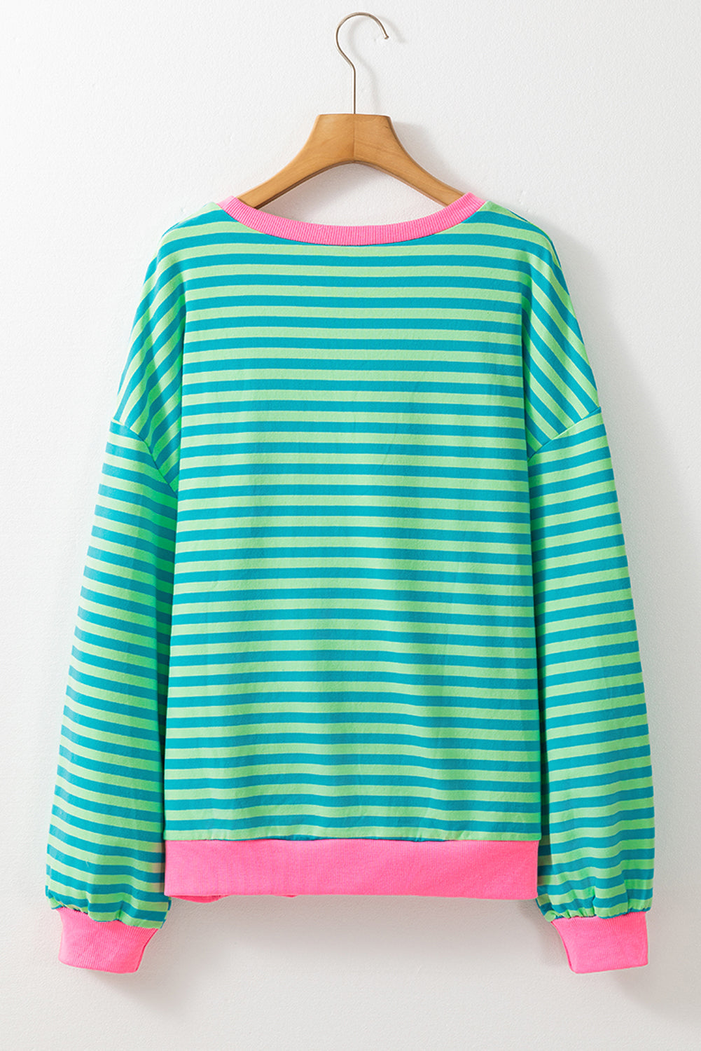 Sweat-shirt oversize à bordure contrastée
