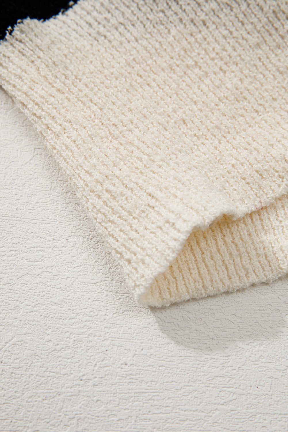 Gilet rayé à col rond