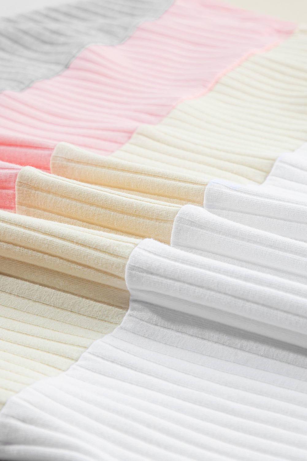 T-shirt côtelé patchwork color block