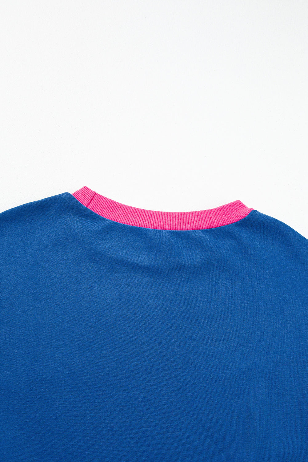 Sweat-shirt color block à manches bulles