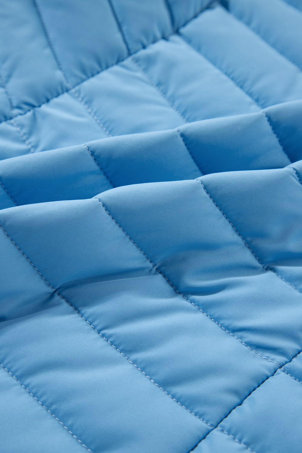 Doudoune zippée matelassée a col pelucheux