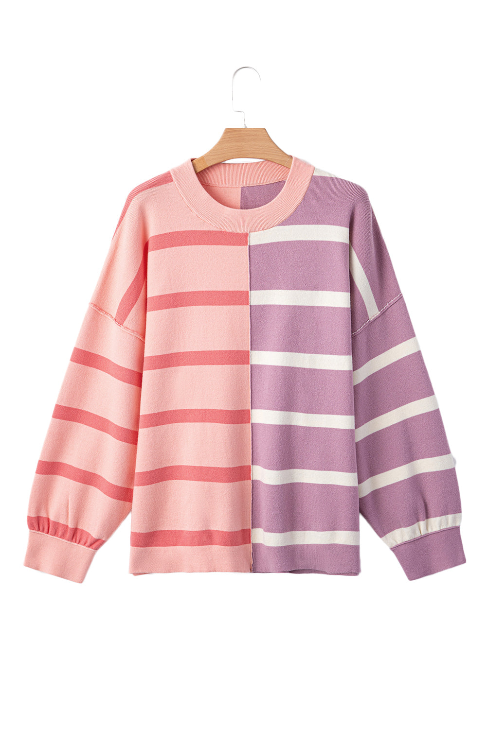 Pull surdimensionné à blocs de couleurs