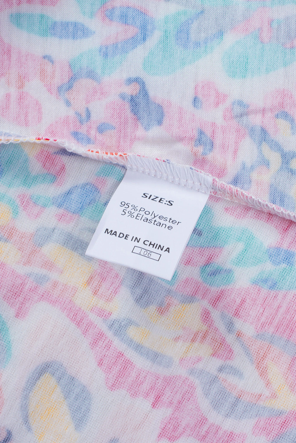 Débardeur imprimé fleuri avec volants