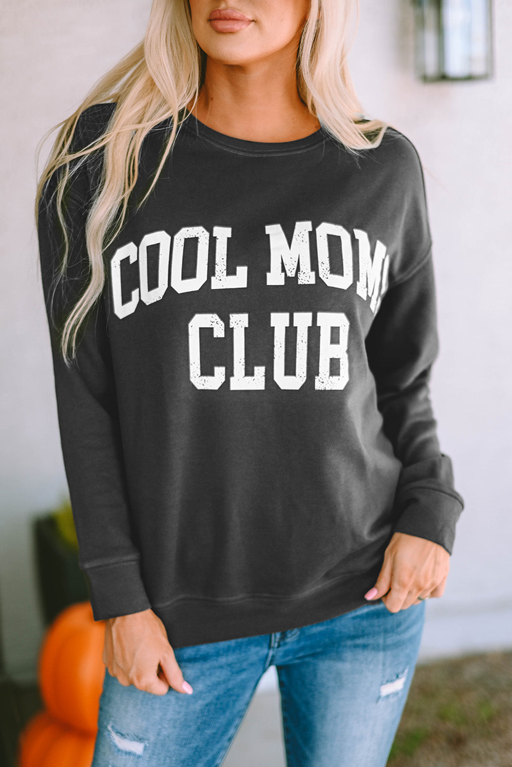 COOL MOMS CLUB - Sweat-shirt à épaules tombantes