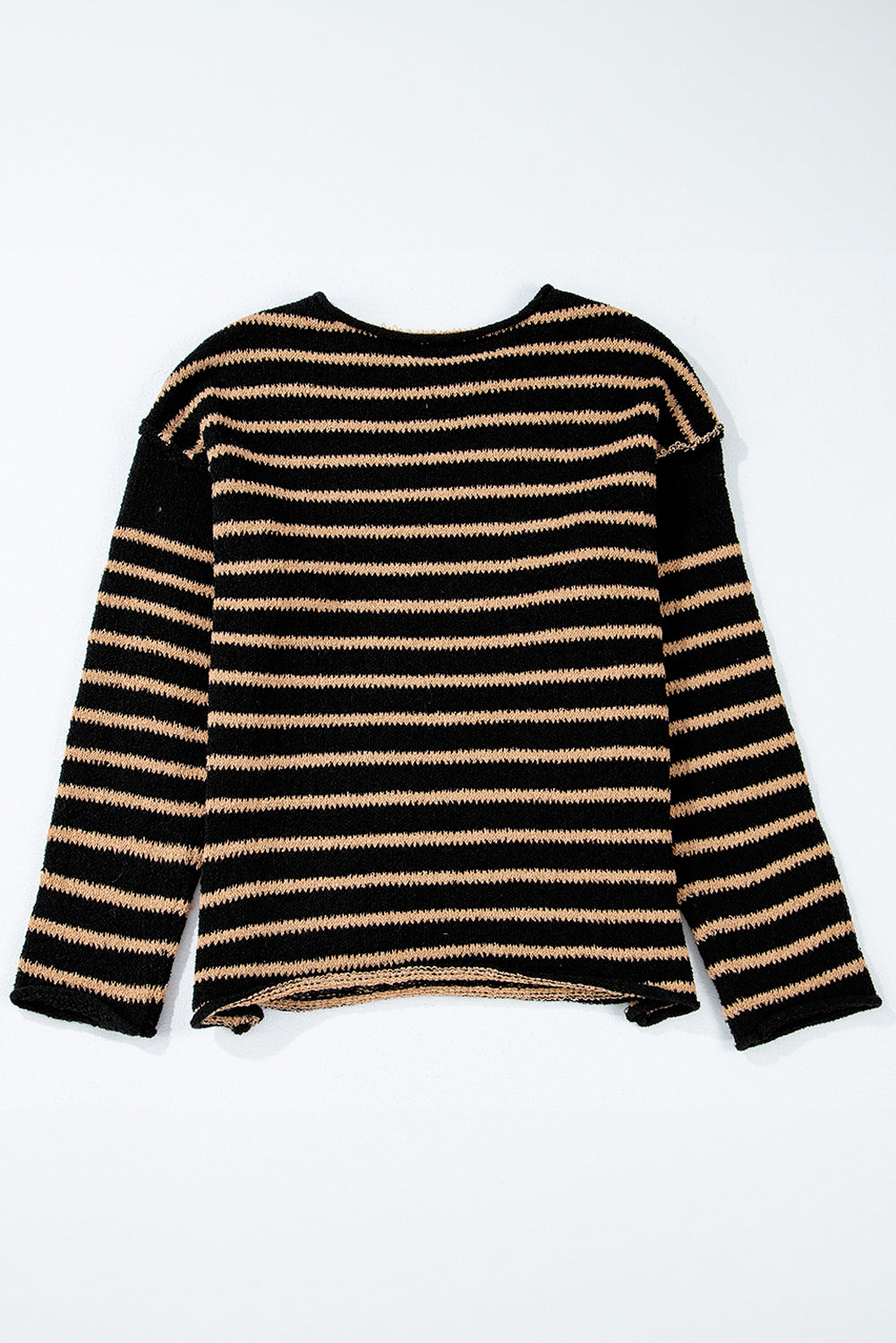 Pull ample a col rond et épaules tombantes