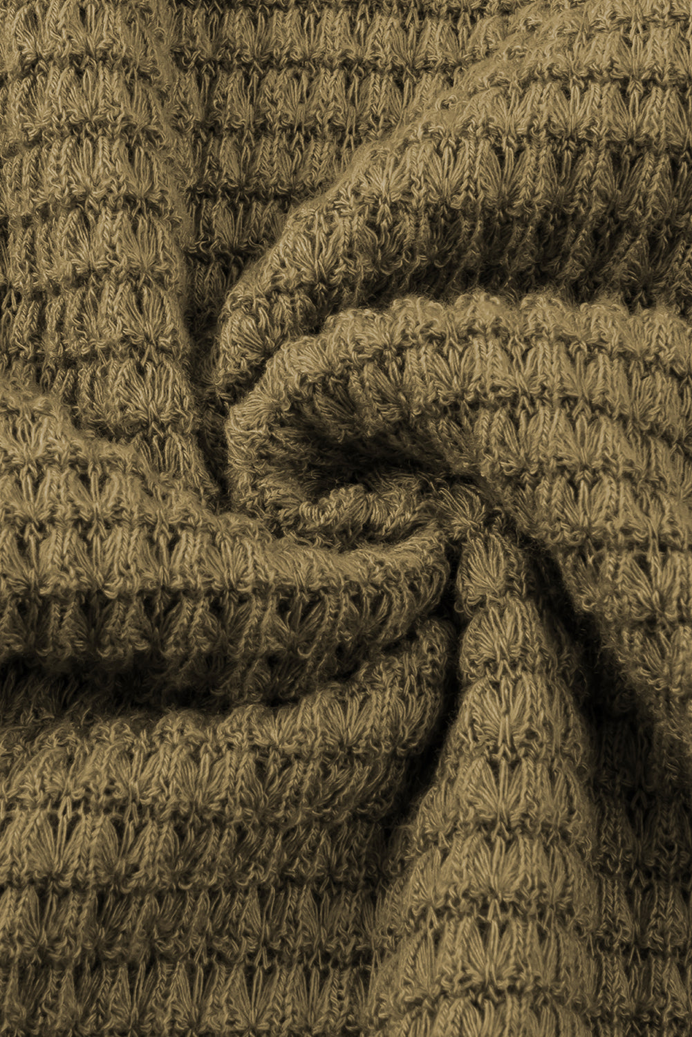 Robe longue sans manches en tricot gaufré avec fentes