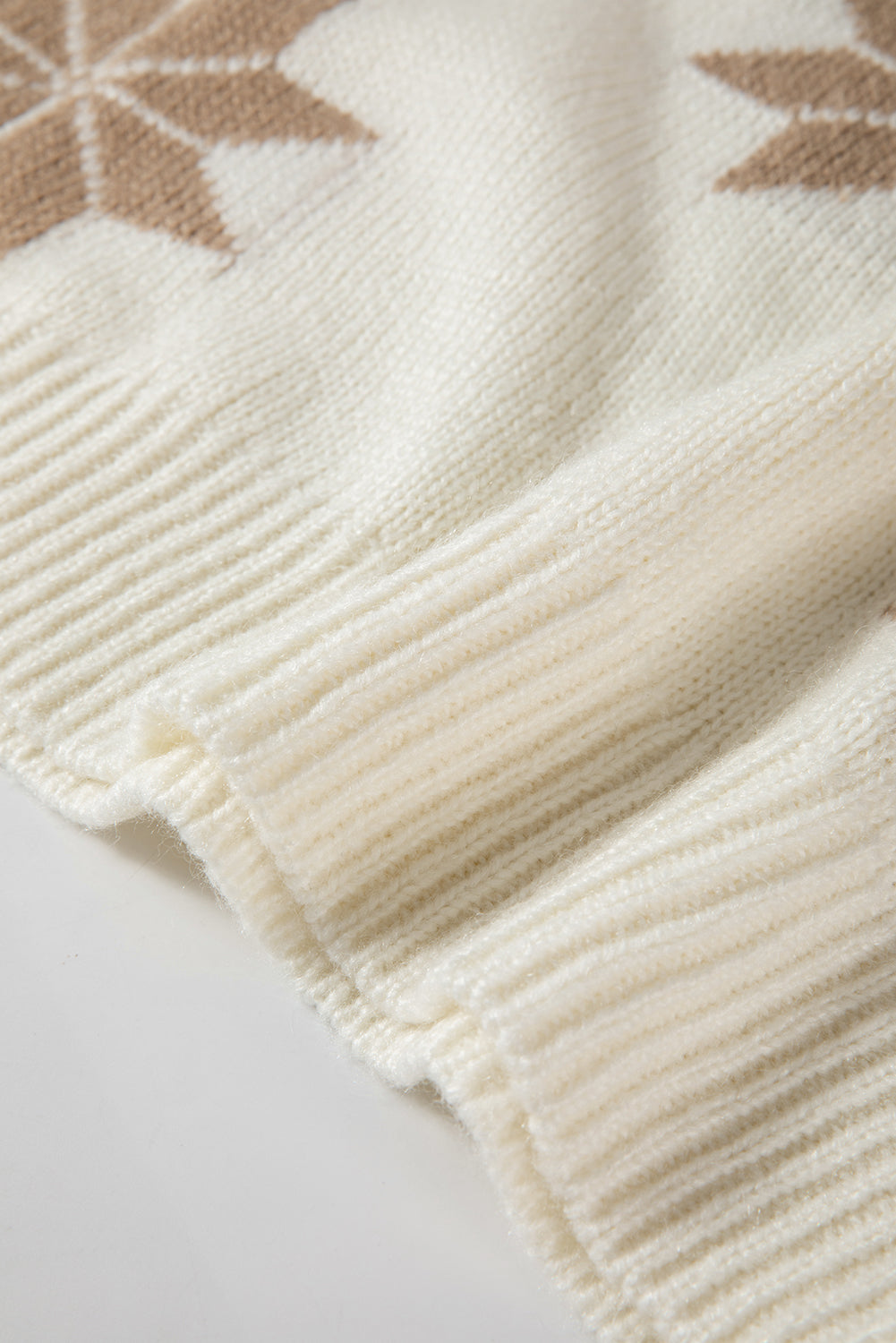 Pull tunique de Noël flocon de neige