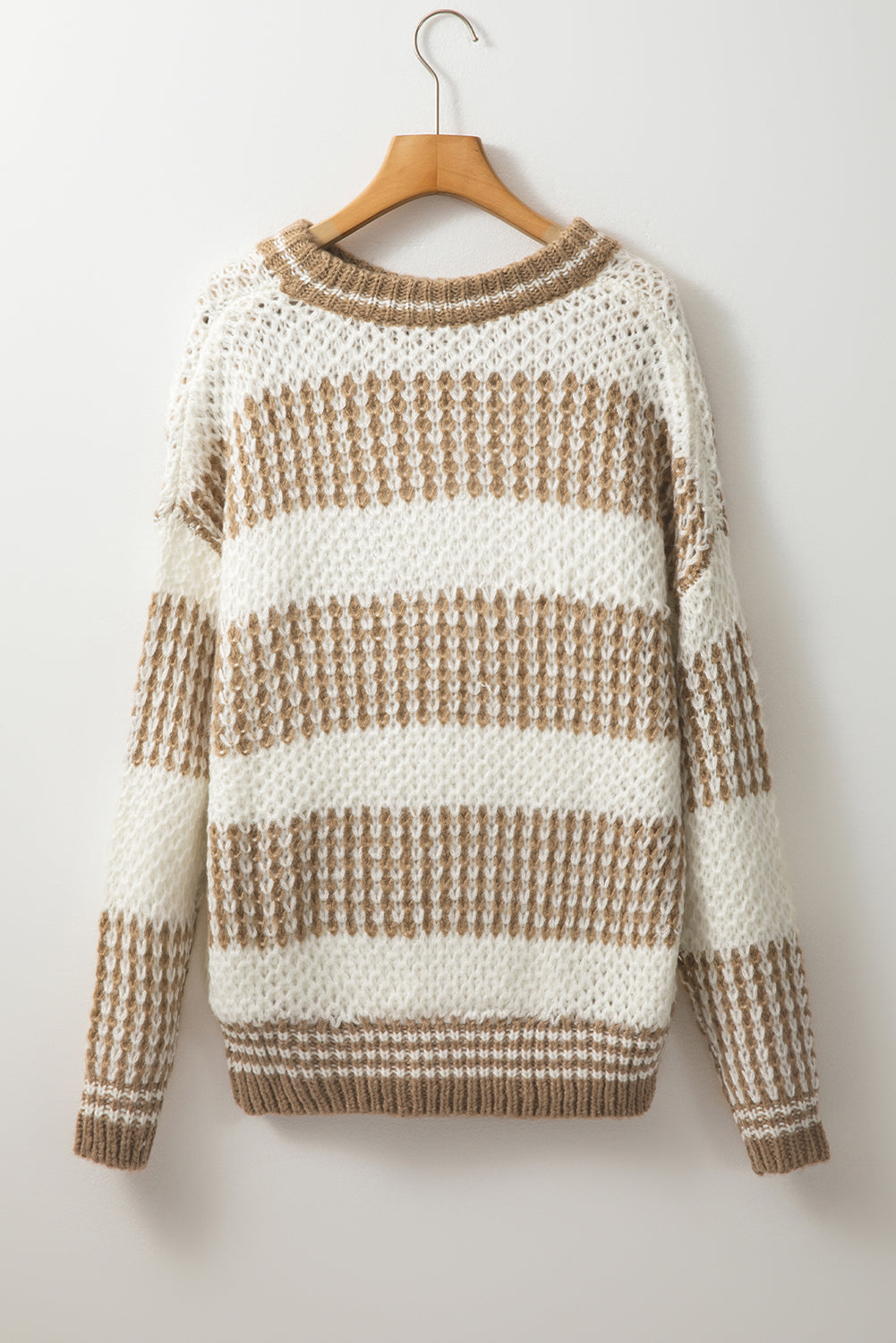 Pull ample a col rond et épaules tombantes