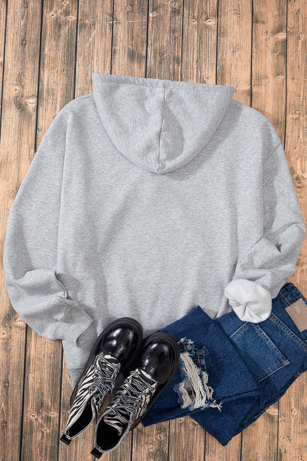 Sweat à capuche épais avec cordon de serrage et poche kangourou doublé en polaire