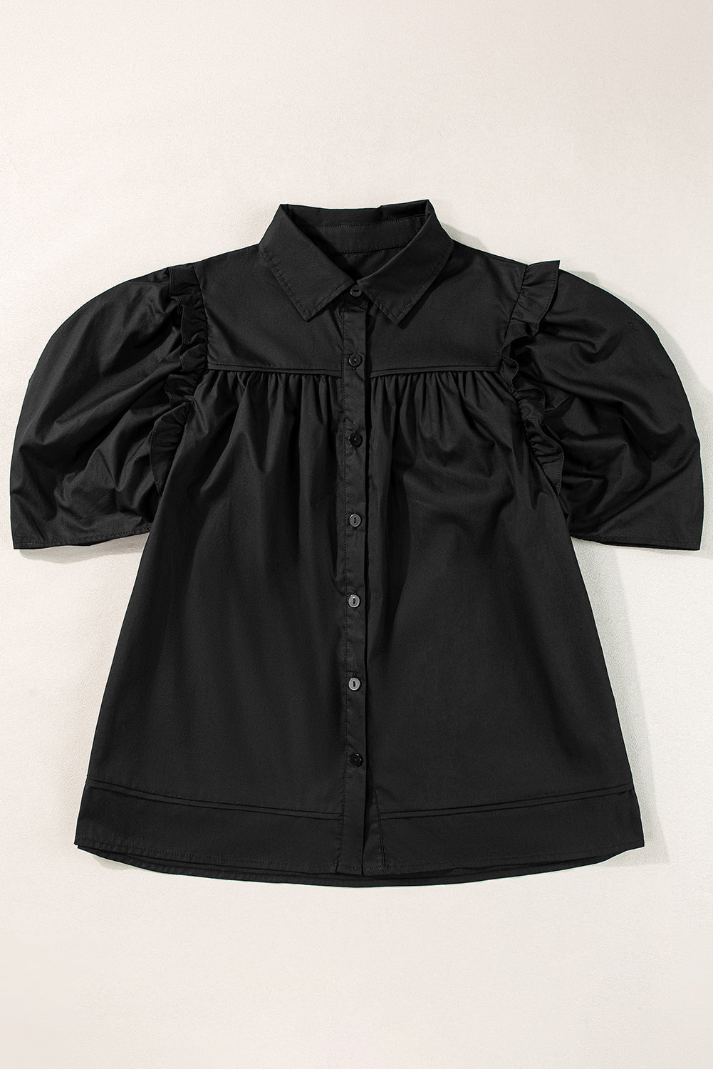 Chemise ample à manches bouffantes