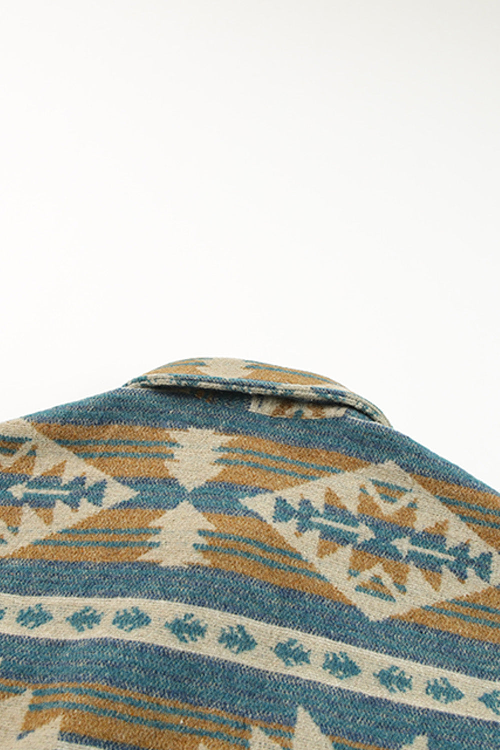 Veste style western avec poche à rabat et imprimé aztèque