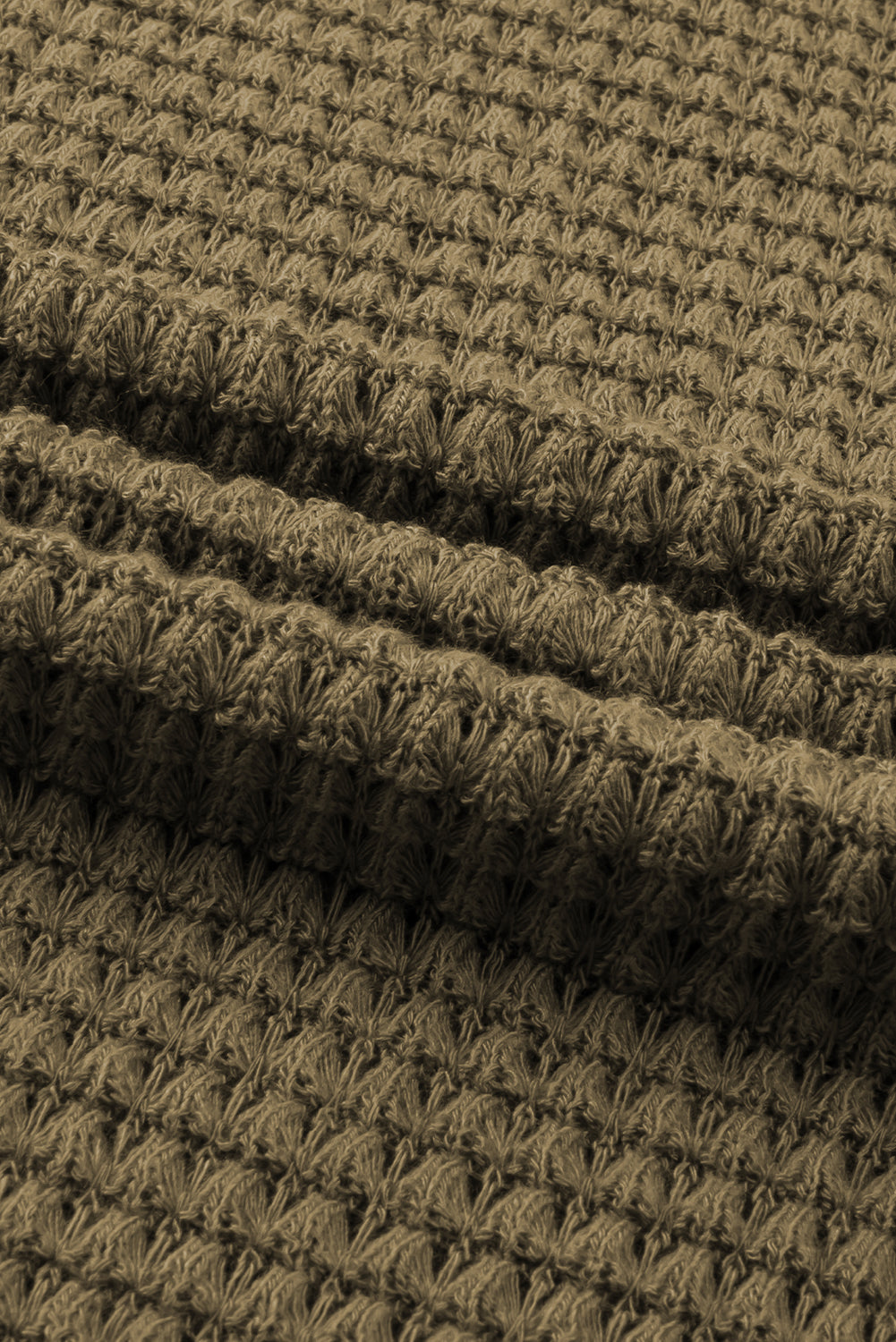 Robe longue sans manches en tricot gaufré avec fentes