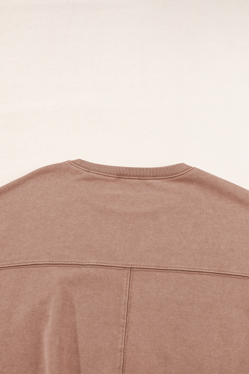 Sweat-shirt a coutures apparentes, manches chauve-souris et épaules tombantes