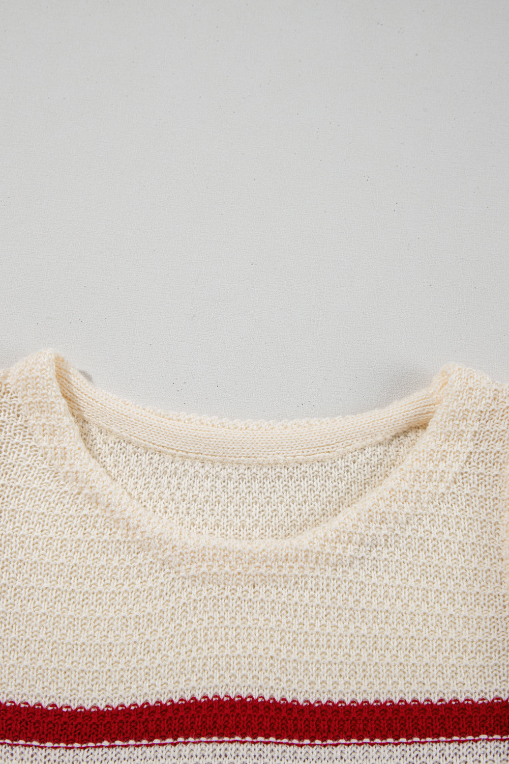 Débardeur en tricot texturé à ourlet côtelé