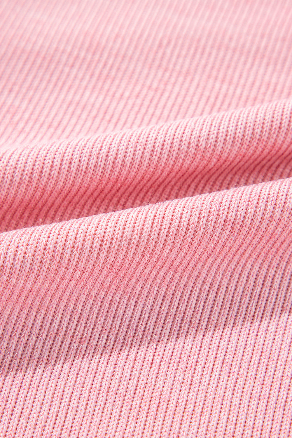 Haut Henley à col en tricot côtelé avec poche poitrine
