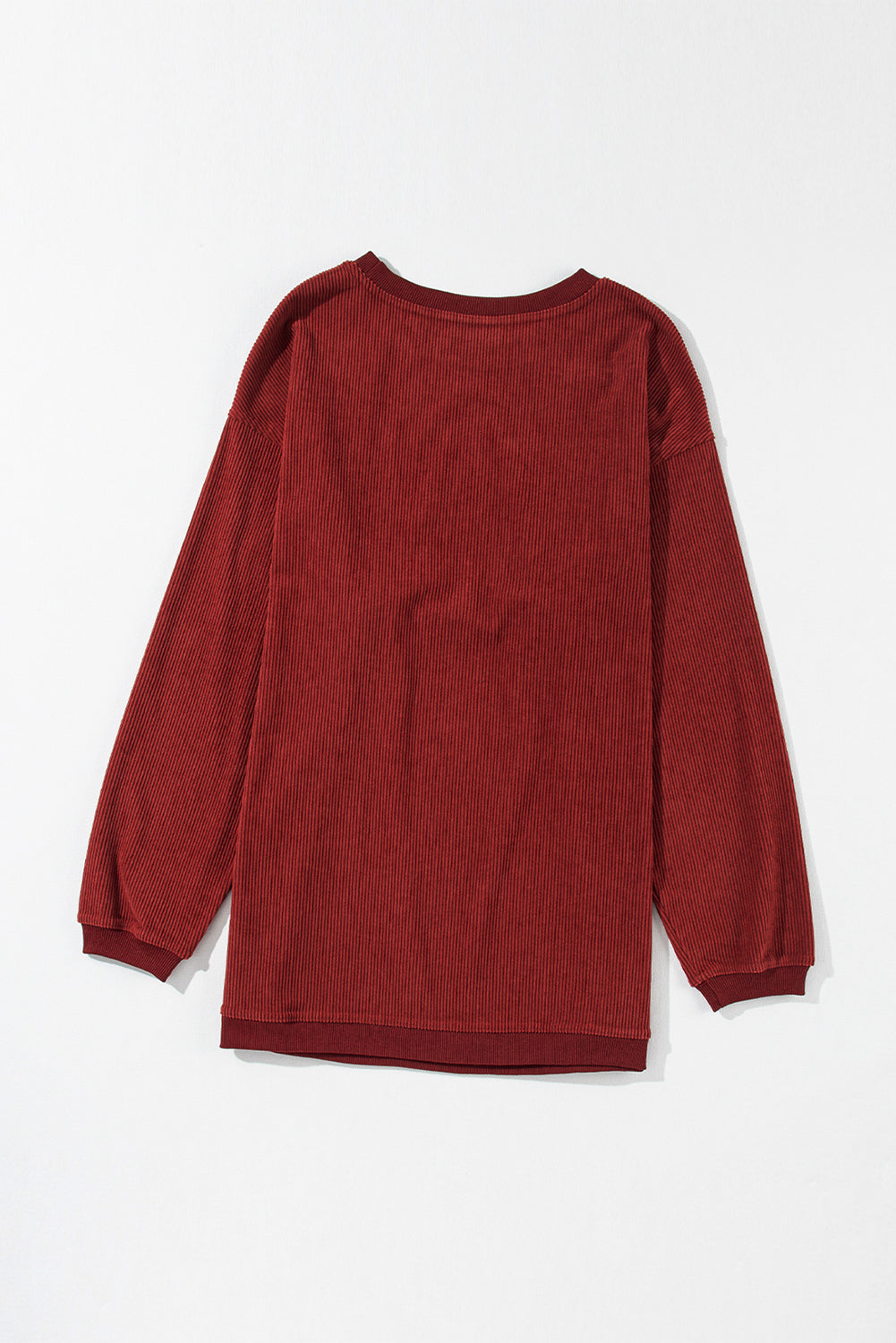 Sweat oversize en velours côtelé