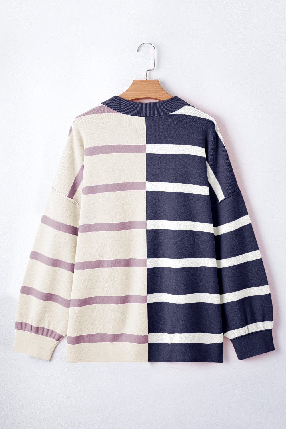 Pull surdimensionné à blocs de couleurs