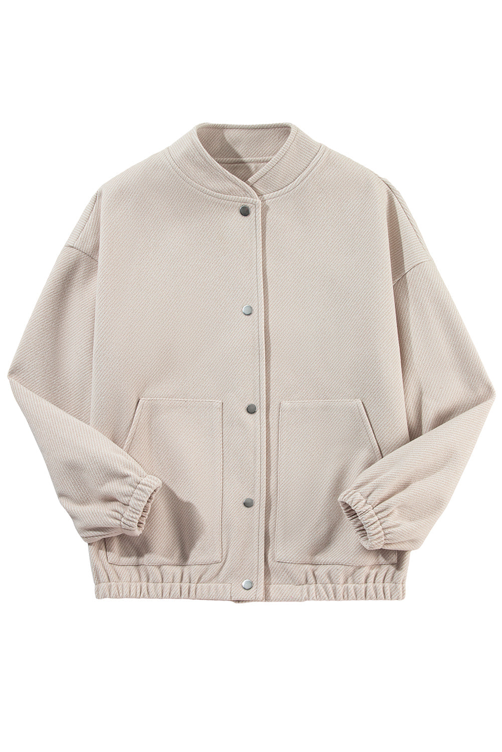 Blouson aviateur avec poche et bouton-pression a col baseball