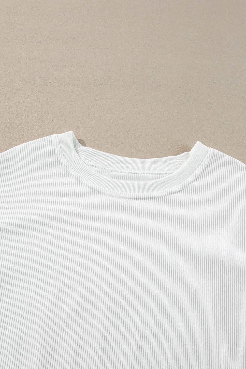 Sweat oversize en velours côtelé