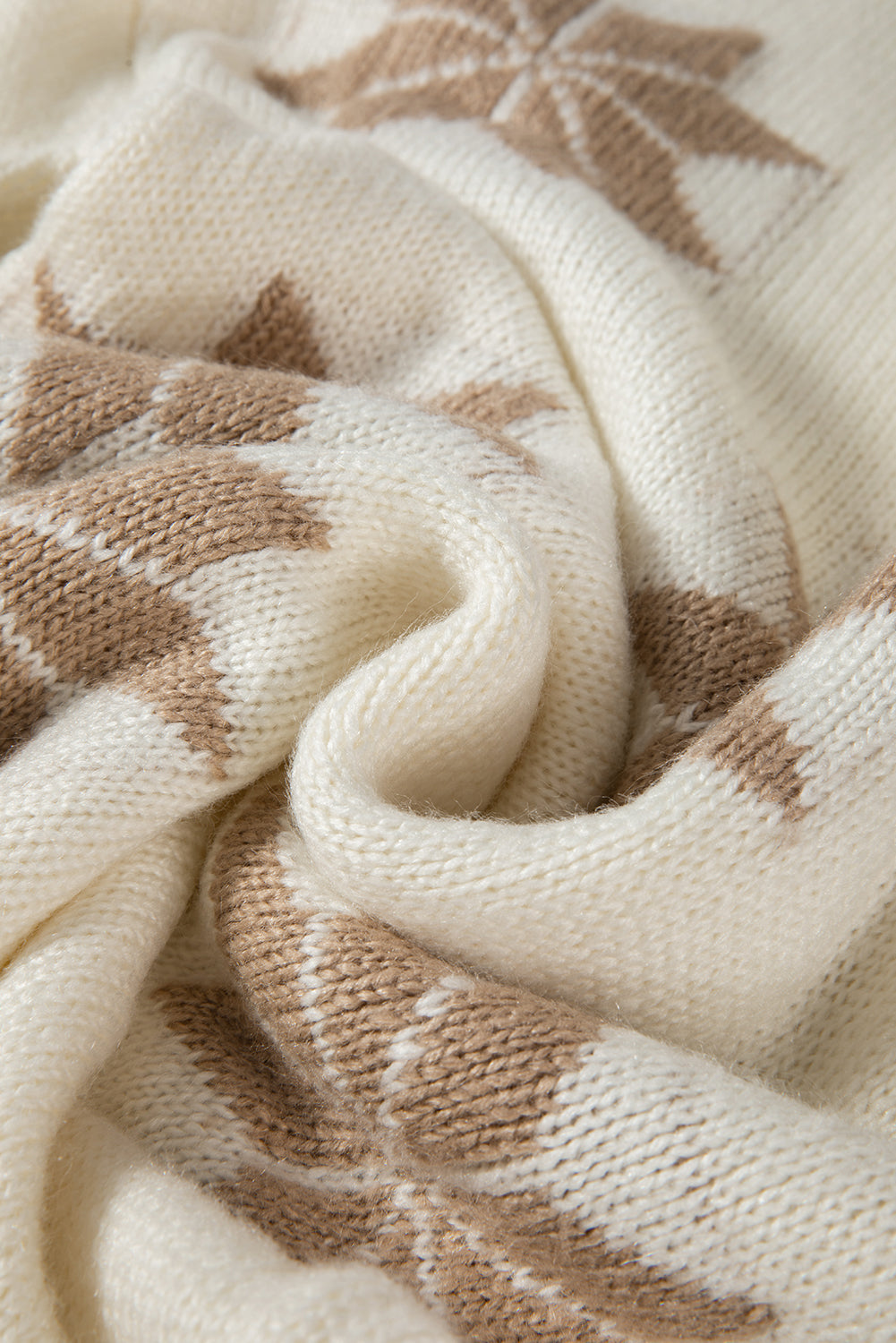 Pull tunique de Noël flocon de neige