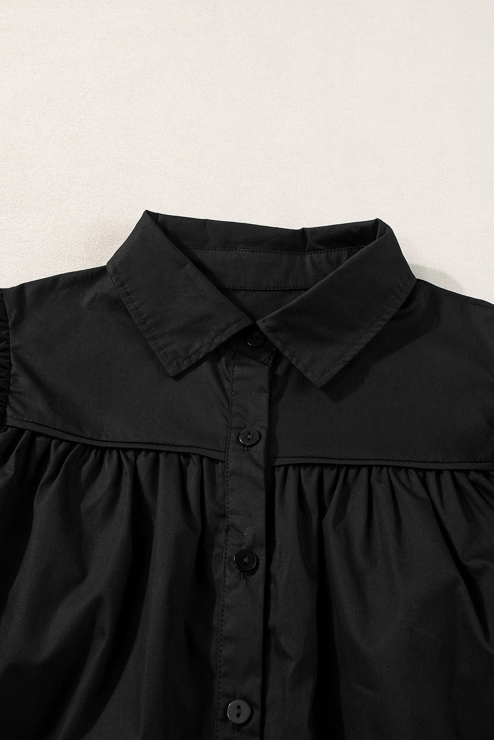 Chemise ample à manches bouffantes
