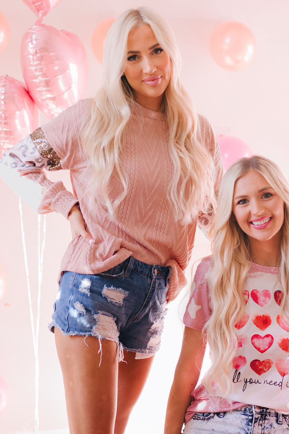 Haut en tricot texturé à manches épissées et sequins léopard