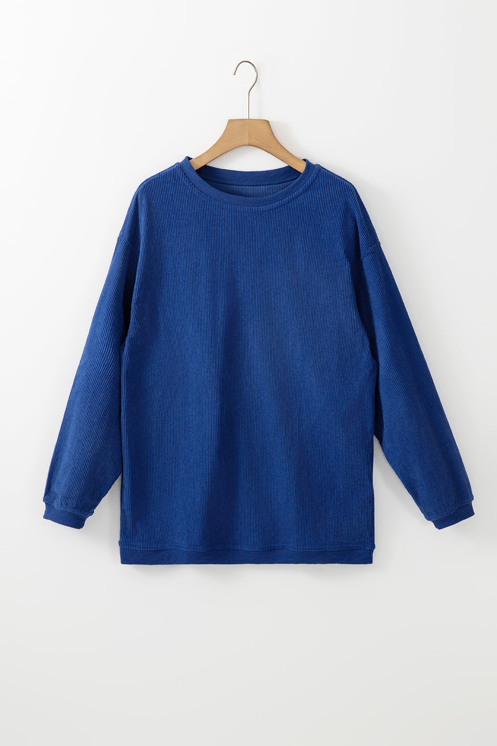 Sweat oversize en velours côtelé