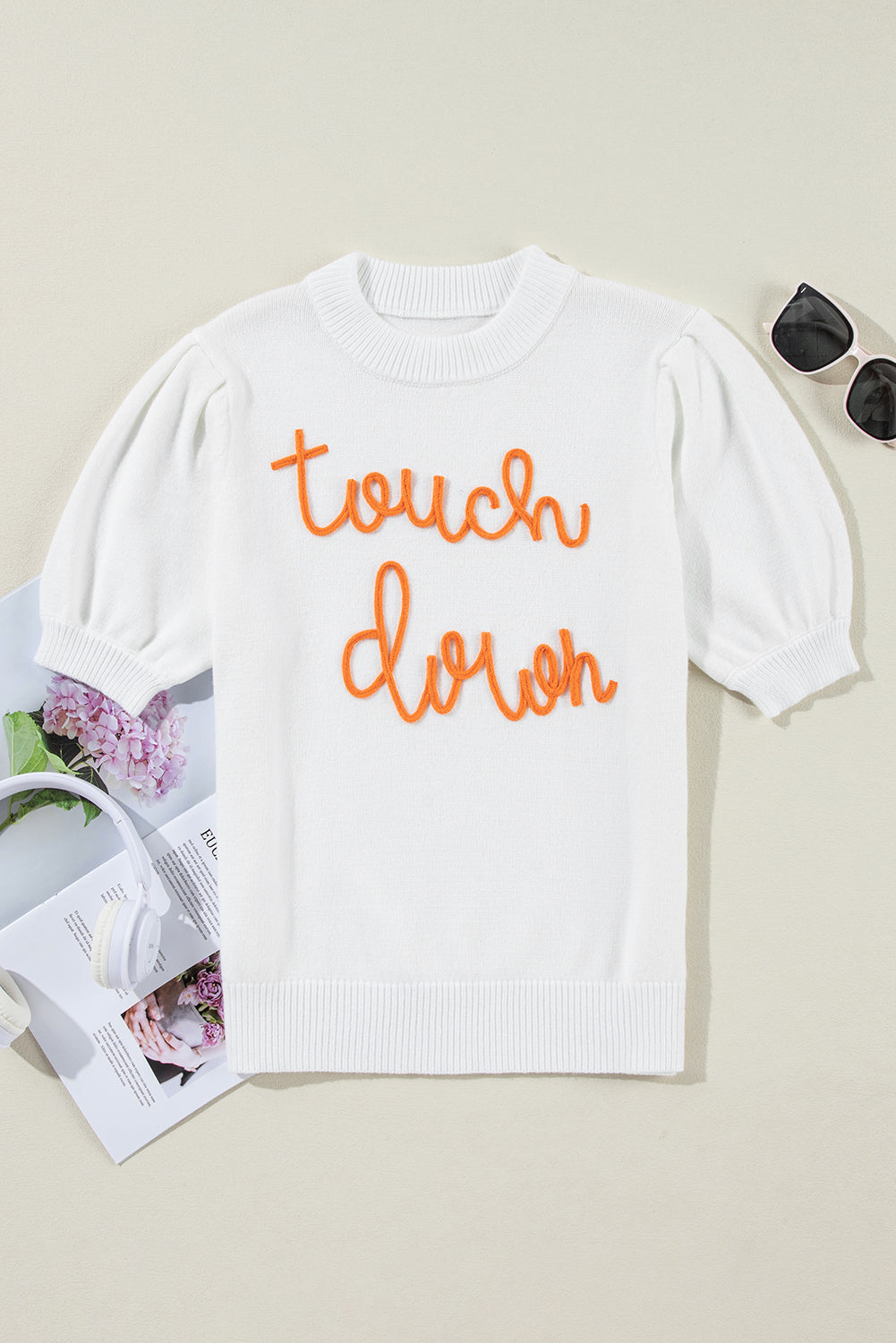 Touchdown Tinsel Puff - Pull a manches courtes et col rond
