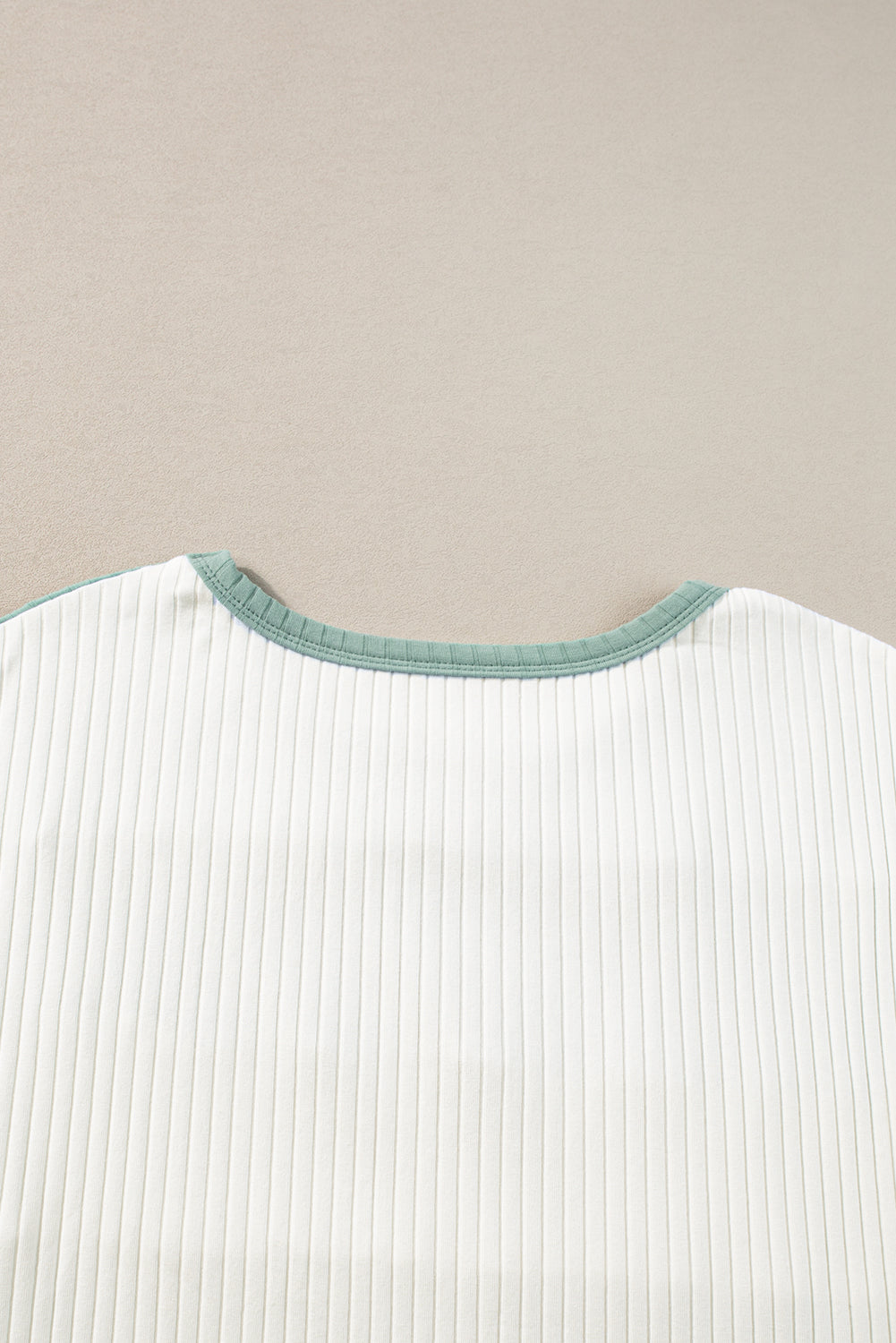 T-shirt côtelé patchwork color block