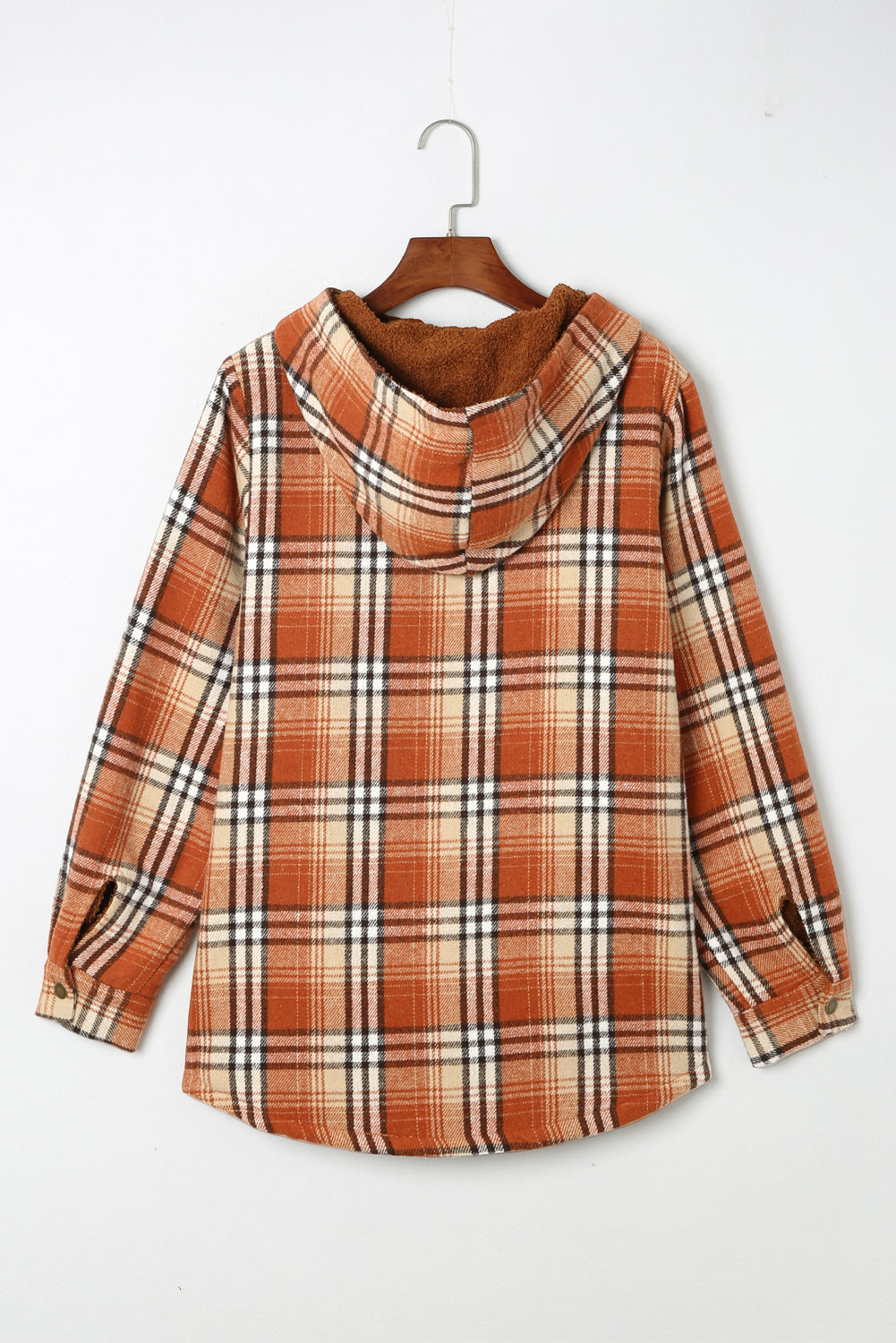 Veste à capuche doublée Sherpa à motif écossais