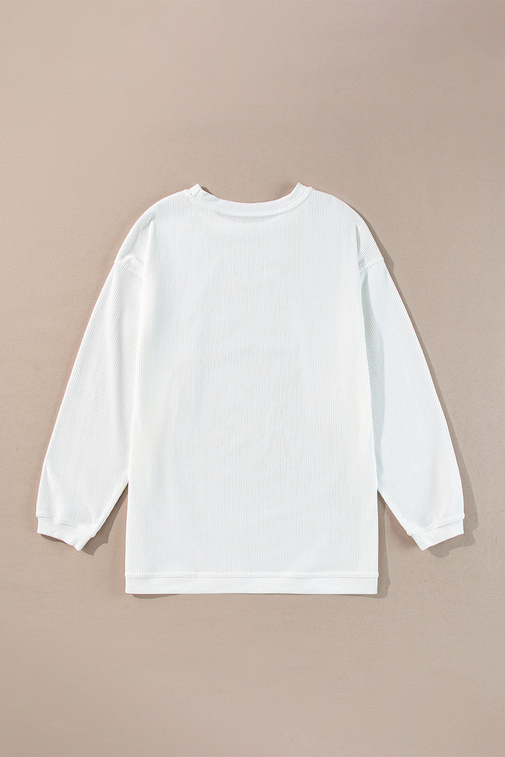 Sweat oversize en velours côtelé