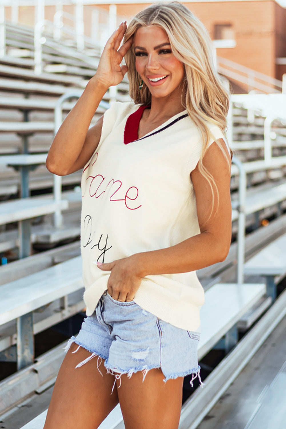 gilet pull vintage Game Day