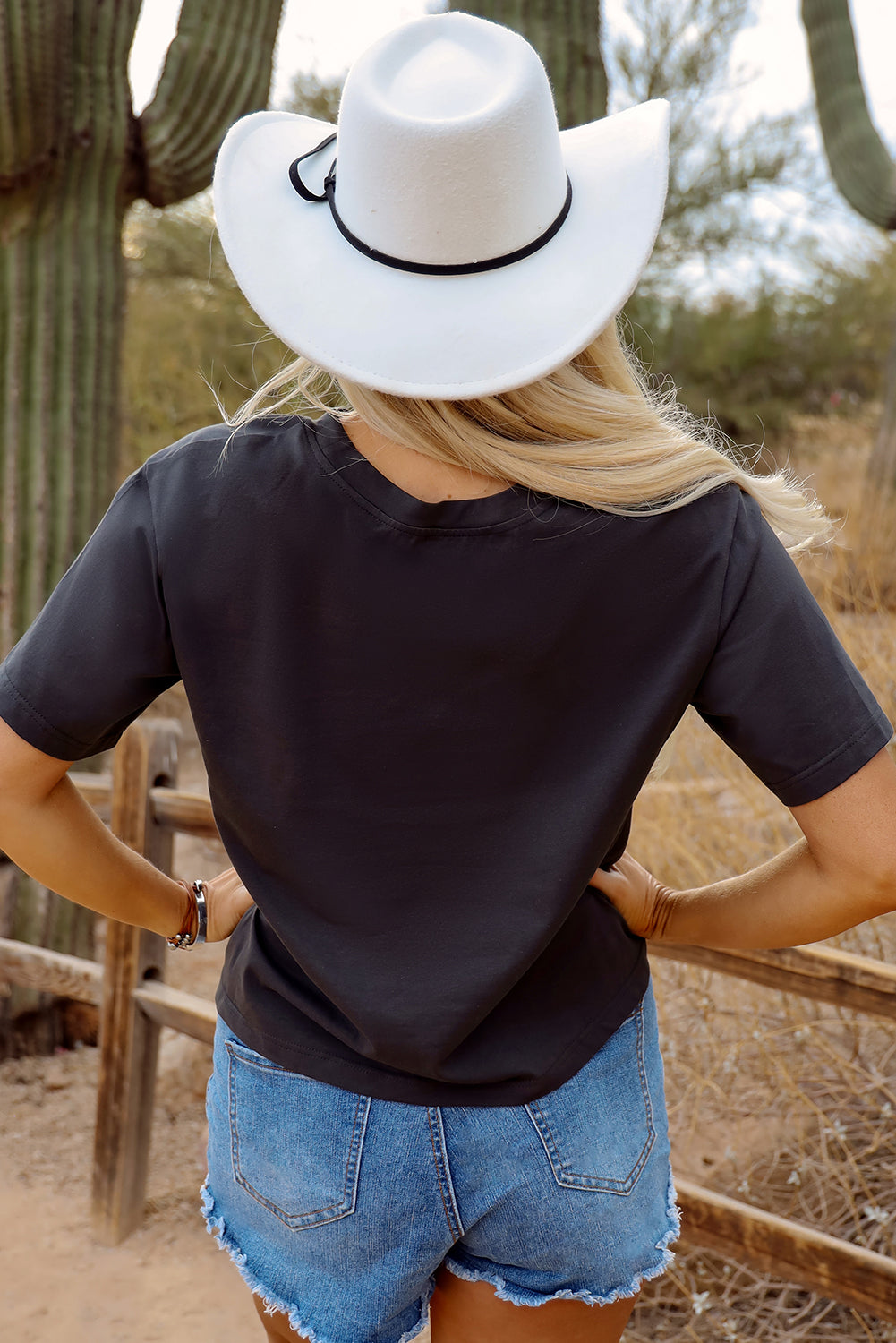 T-shirt vintage à motif tête de taureau western turquoise et aztèque
