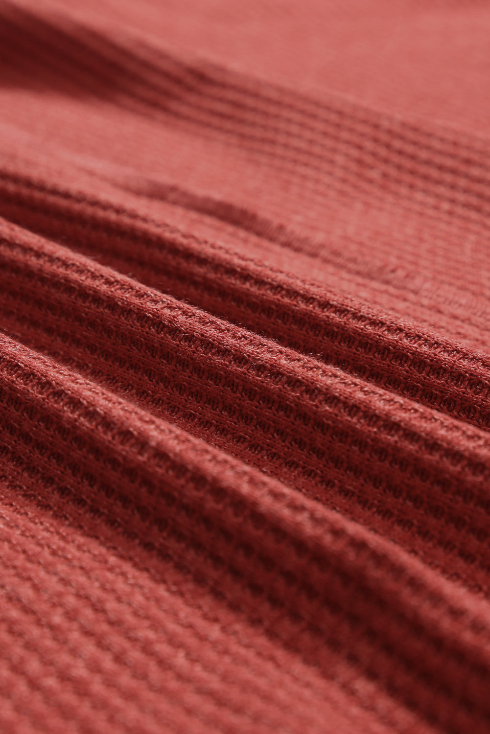 Haut en tricot gaufré avec coutures apparentes de grande taille
