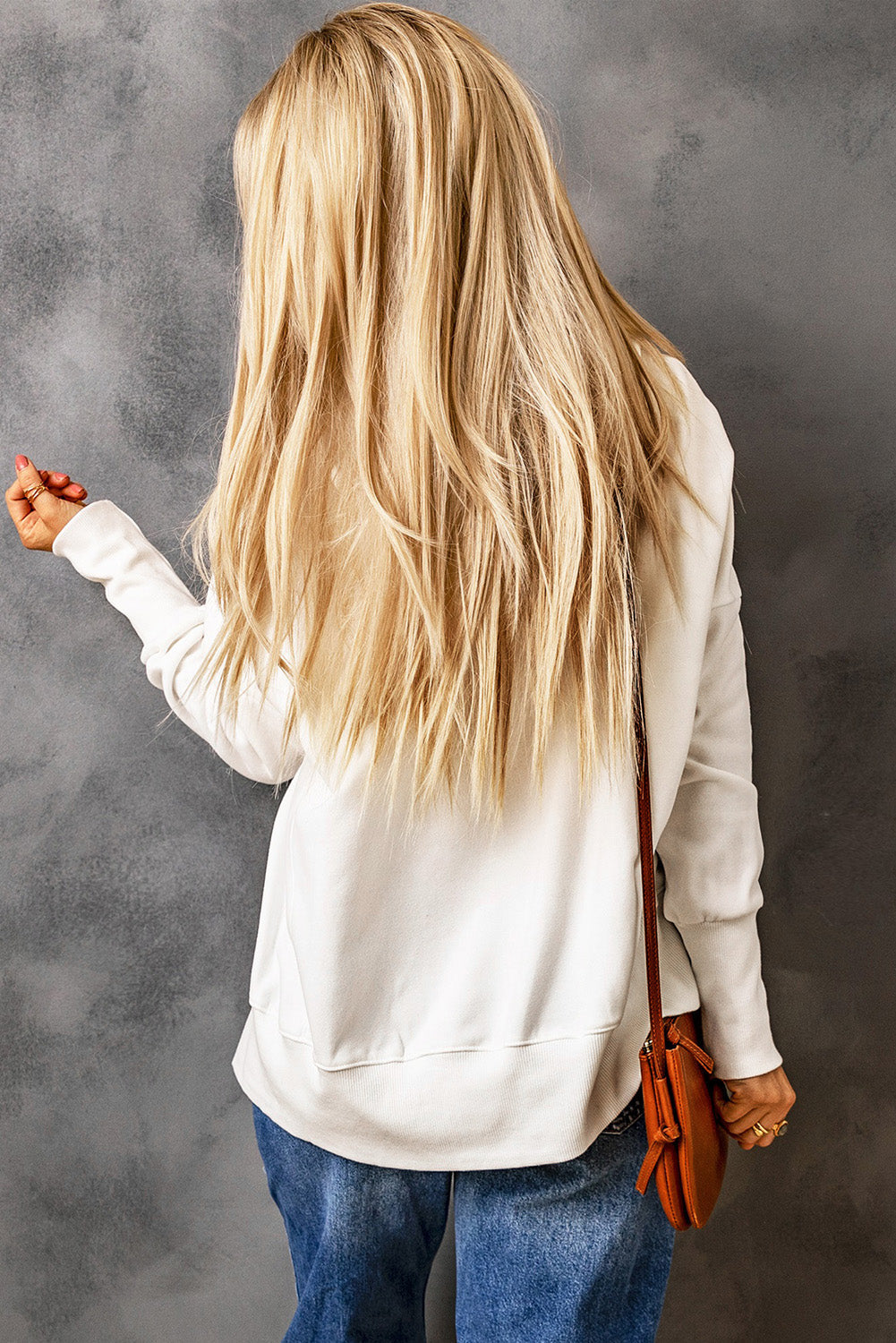 Sweat à capuche Henley avec poches et manches chauve-souris
