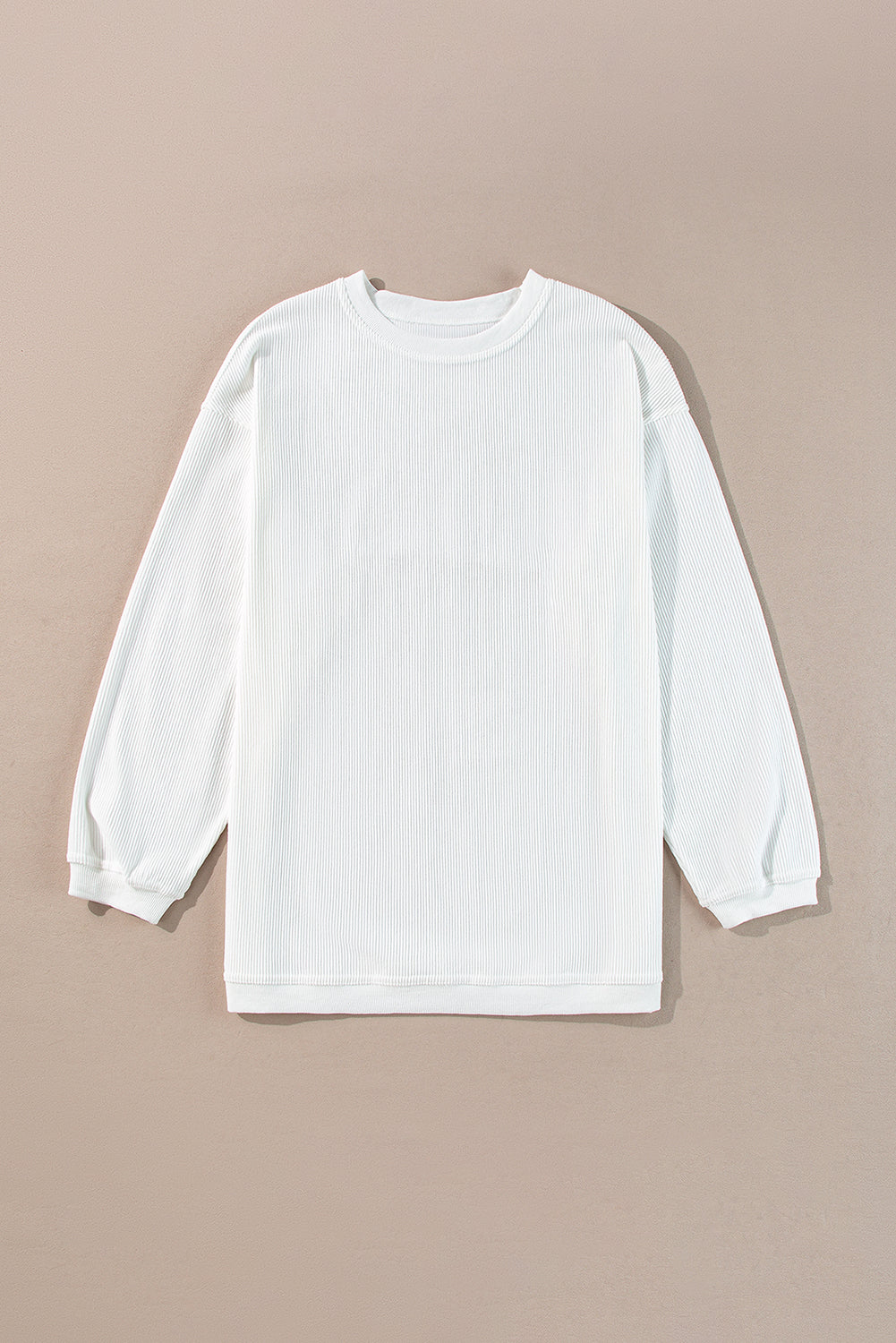 Sweat oversize en velours côtelé