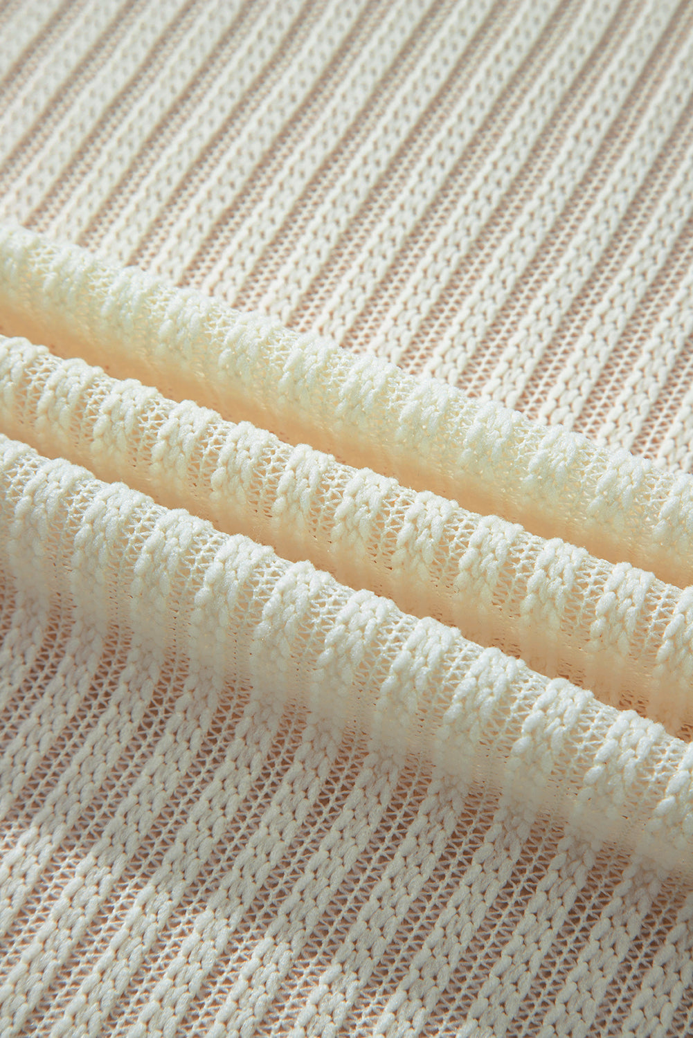 Kimono ouvert texturé à manches lanternes