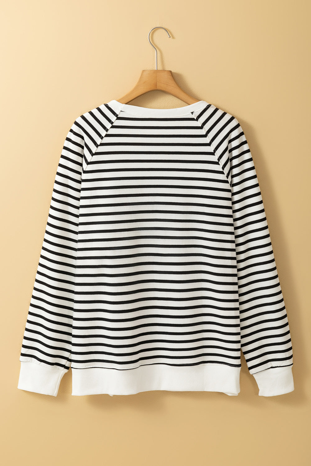 Sweat-shirt ample a manches raglan et fentes latérales