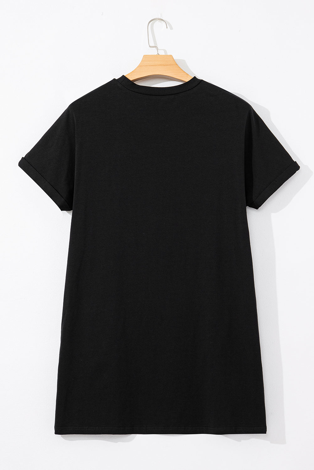 Robe courte à col ras du cou et imprimé guitare Nashville
