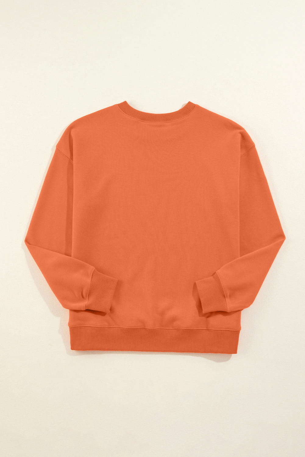 Sweat-shirt classique uni à col rond
