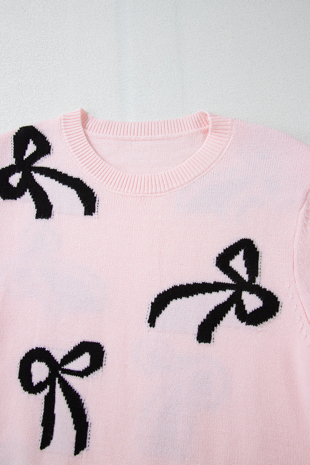 Pull ample en tricot à motif nœud
