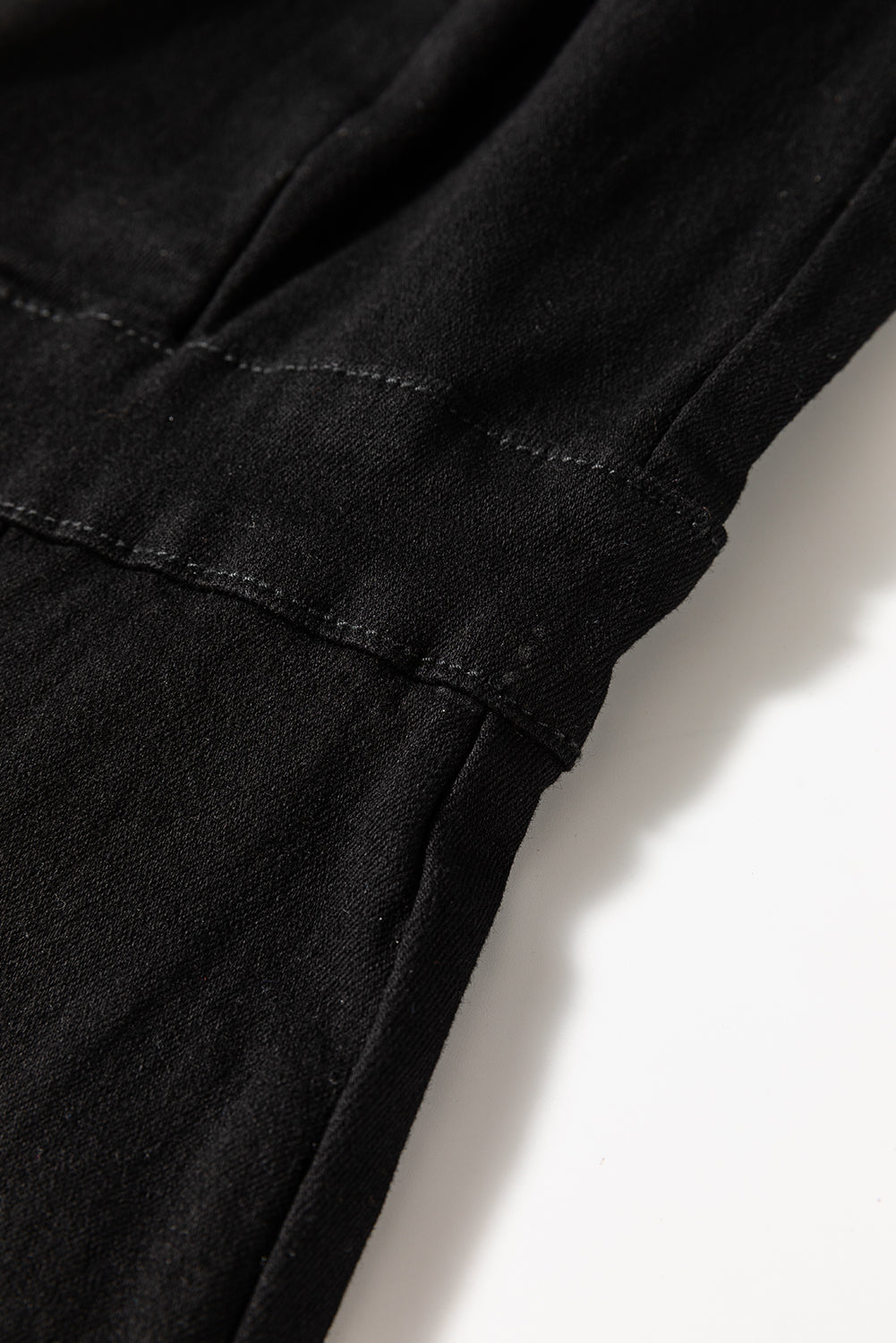 Combinaison évasée taille haute a bretelles fines et fermeture éclair cousue