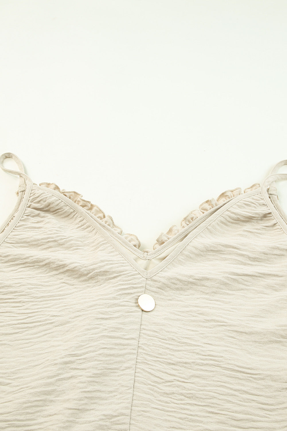 Robe longue sans manches à col en V avec ceinture élastique