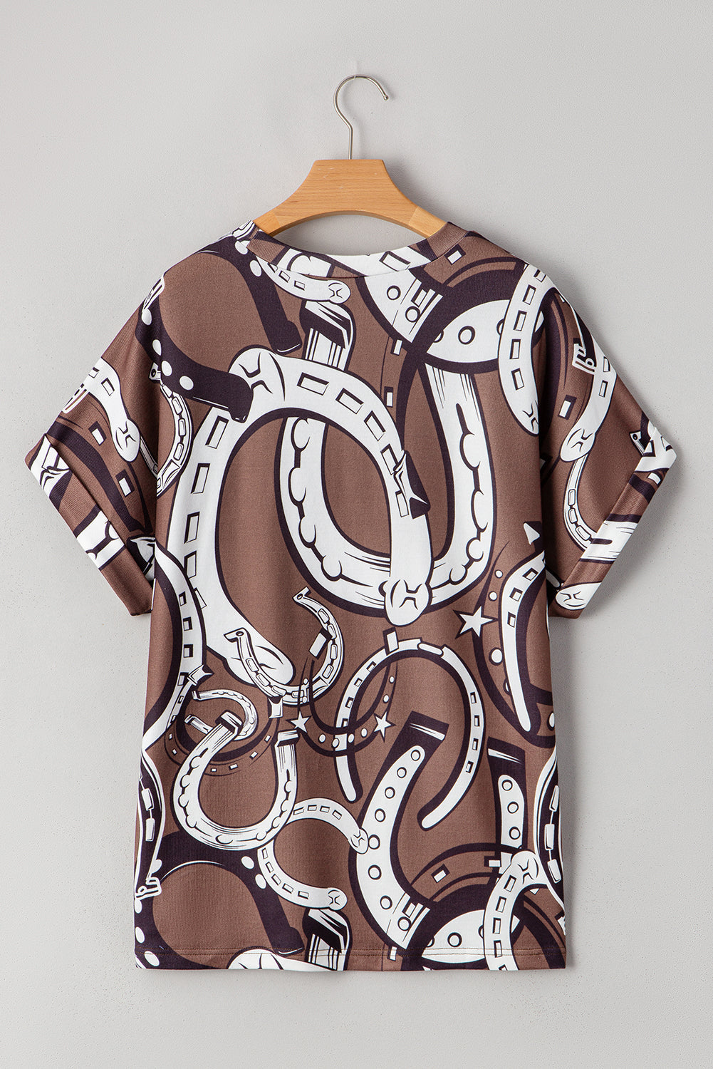 T-shirt Dolman graphique Lucky Horseshoes