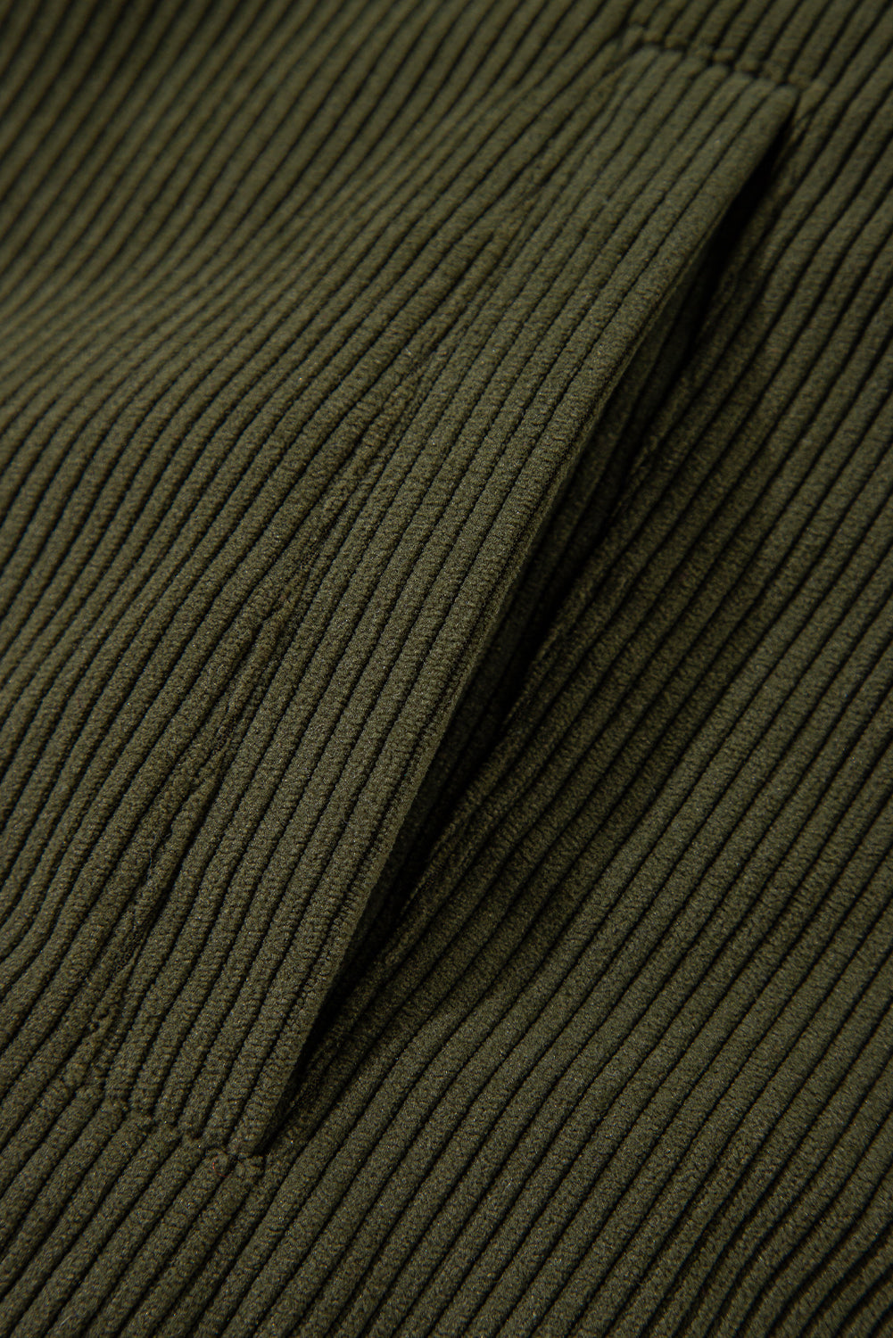 Blouson aviateur boutonné en molleton de velours côtelé